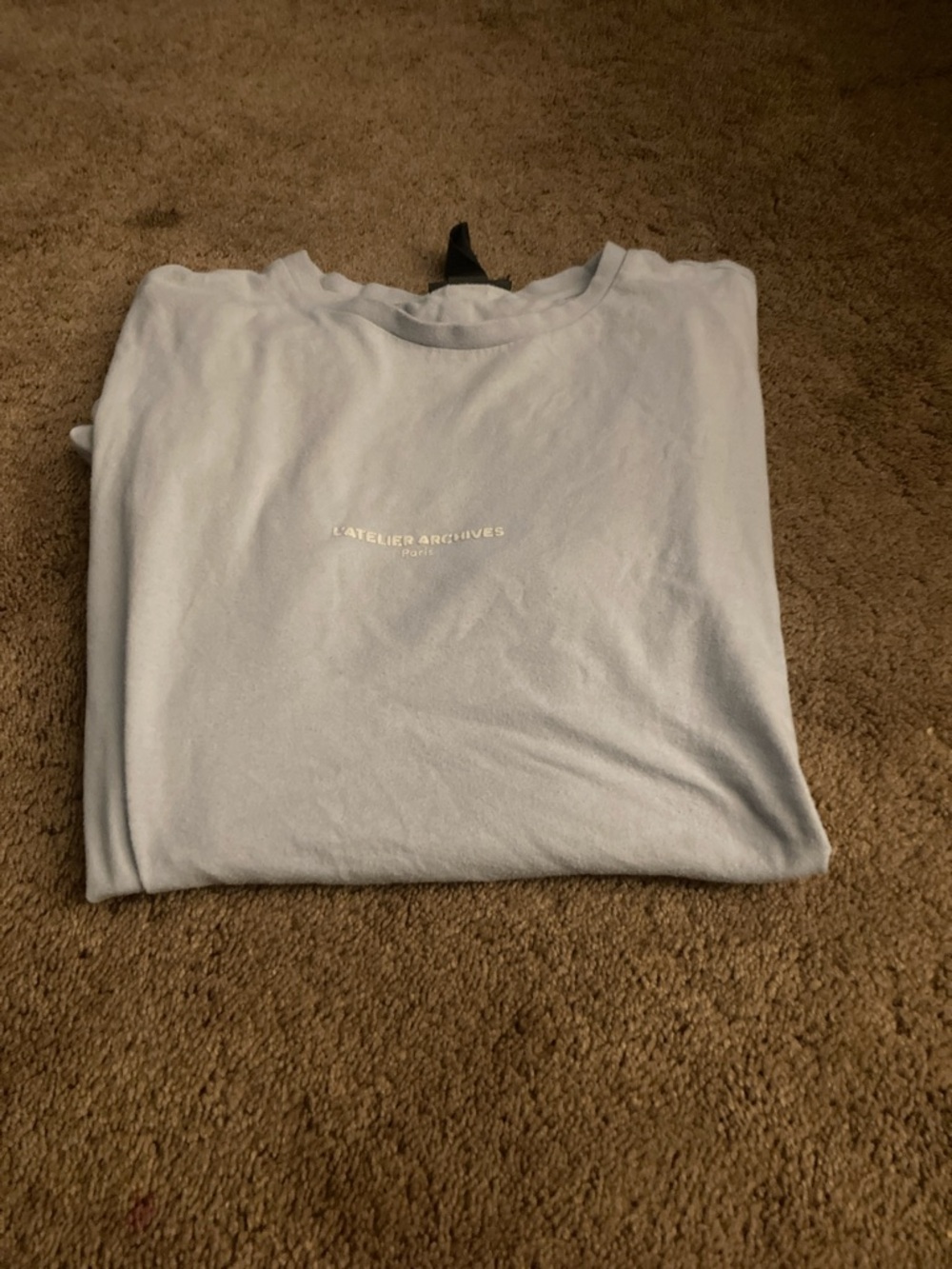 H&M Light Blue Crew Neck Short Sleeve Tee